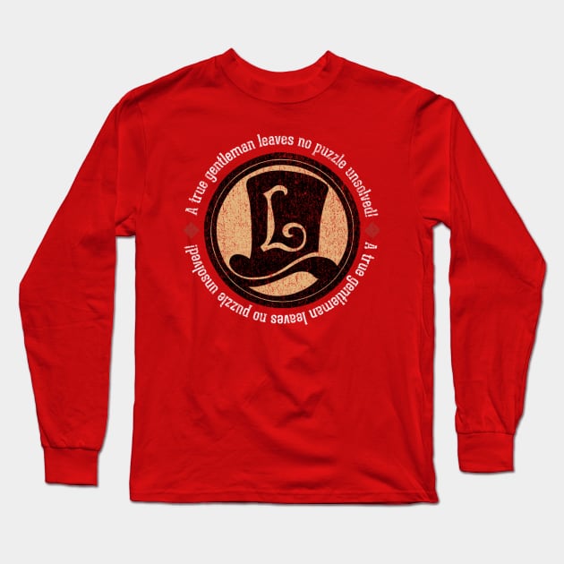 Professor Layton Long Sleeve T-Shirt by mlovemia3x2